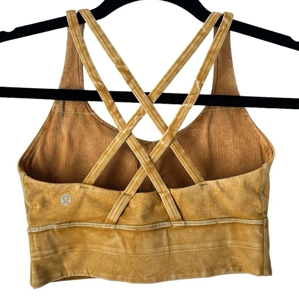 Lululemon Energy Bra Long Line *Med. Support- Ice Wash Spiced Bronze/ Size 4